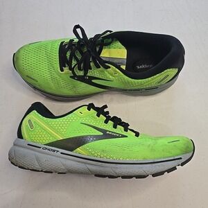 Brooks Ghost 14 Men's Size 12 Medium D Green Gecko Black Neon Green